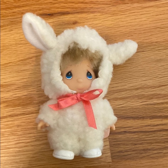 Precious Moments Easter Vintage Pink and Blue collectible Dolls with Accessories - Picture 3 of 5